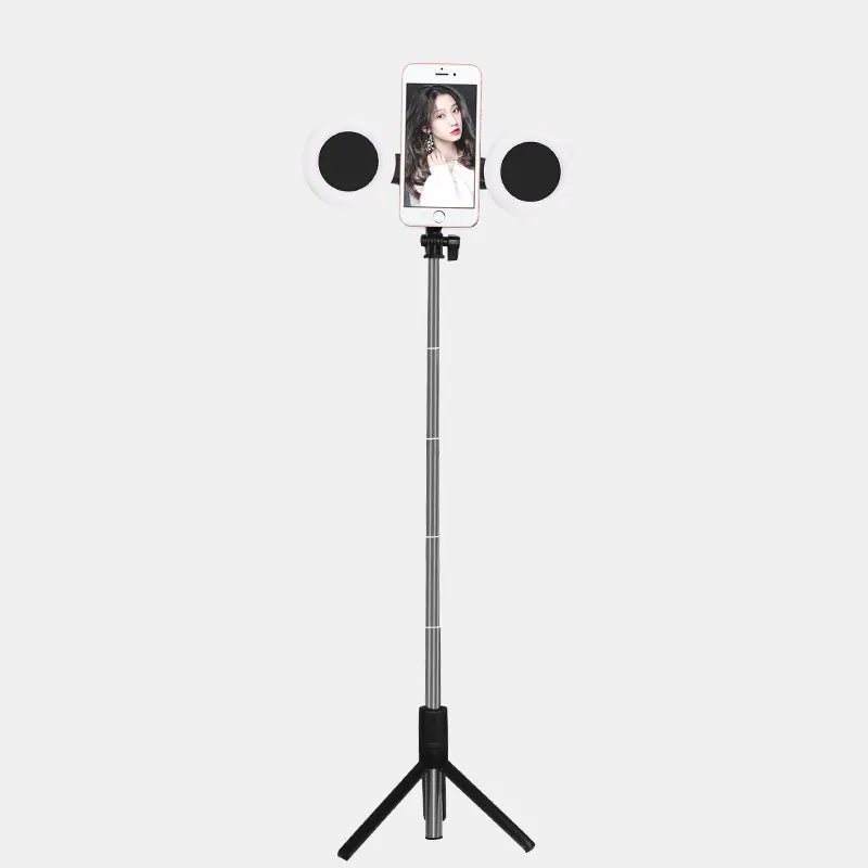 J861 Dual Light Bluetooth Selfie Stick with Tripod &amp; LED Ring Light Mimarta
