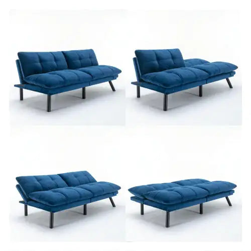 Navy Blue Convertible Folding Modern Sofa Bed Mimarta