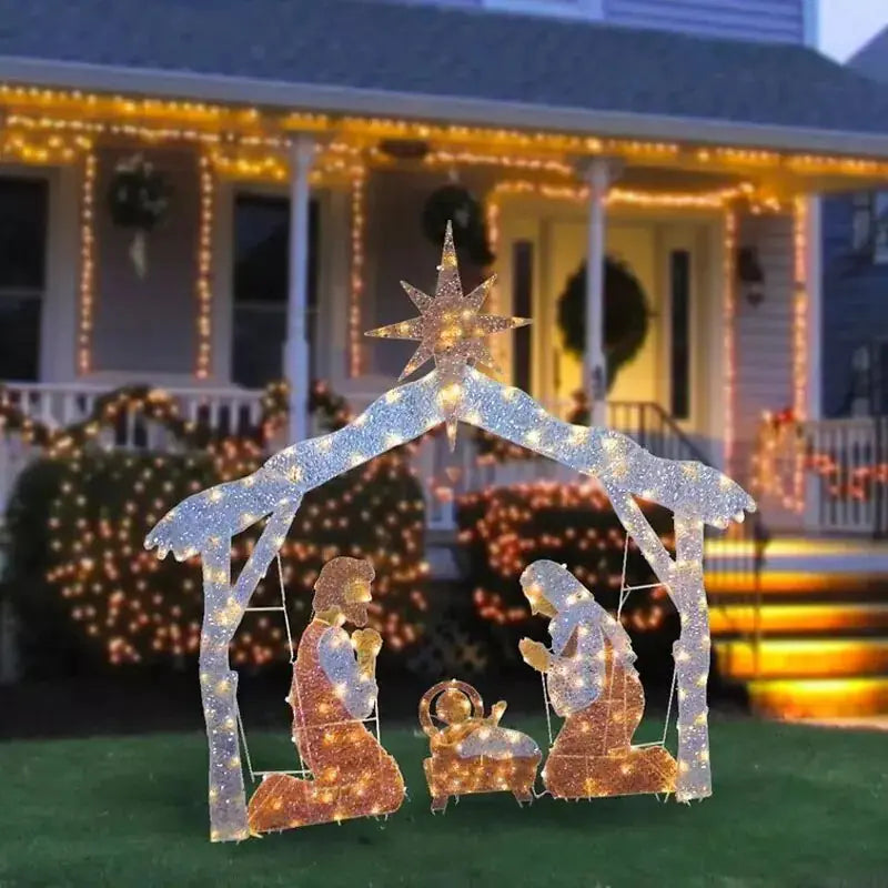 Christmas LED Decorations Family of Three Rieworkes