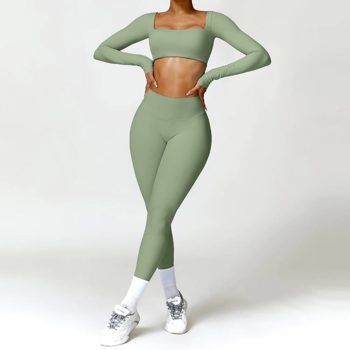 Winter Nude Feel Tight Yoga Suit Rieworkes