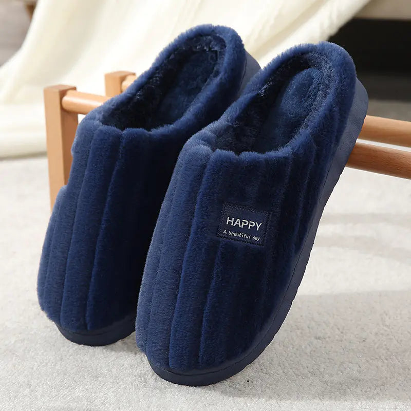 Cozy Cotton Plush Slippers for Home Use Mimarta