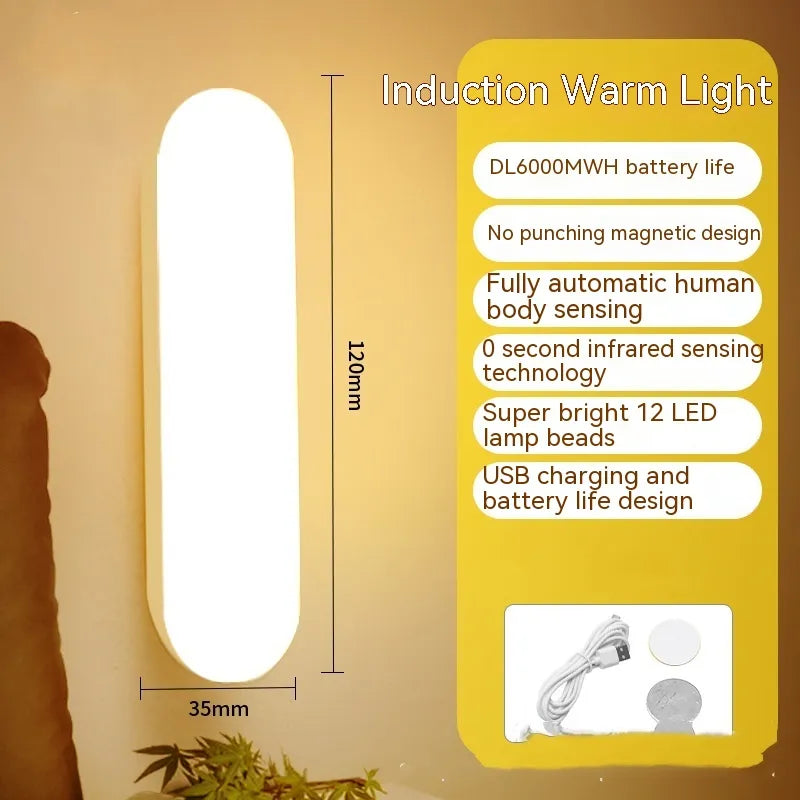Smart Human Induction Rechargeable Small Night Lamp Rieworkes