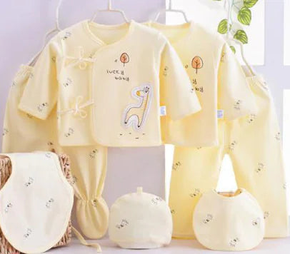 Luxury 7-Piece Cotton Clothing Set for Newborns Mimarta