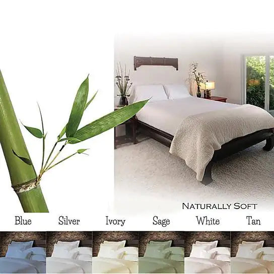 6-Piece Luxury Soft Bamboo Bed Sheet Set in 12 Colors Rieworkes