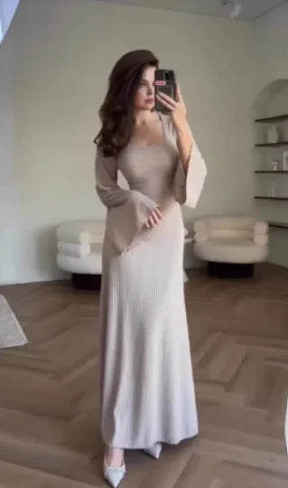 Long Sleeve Split Loose Leisure Professional Dress For Women Rieworkes