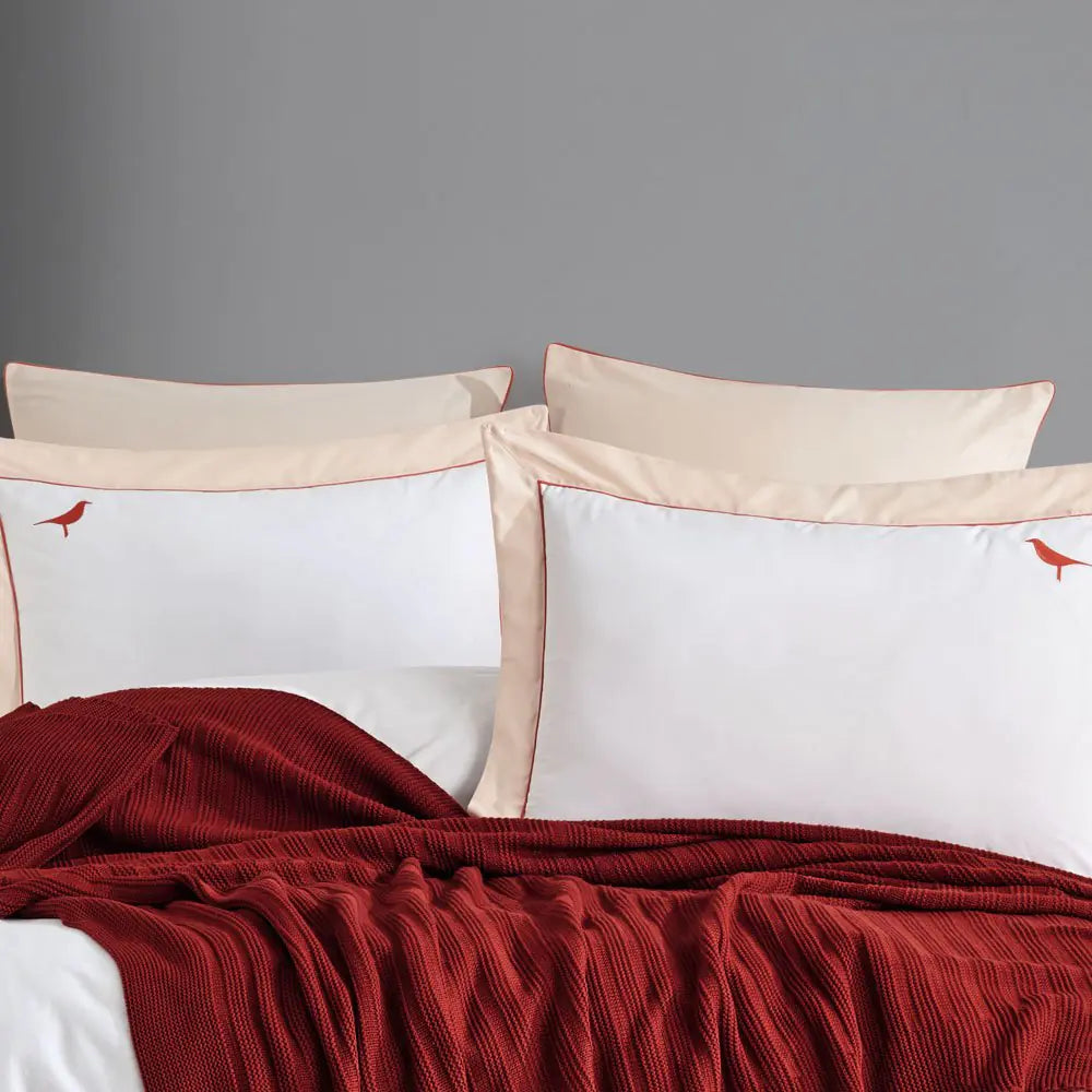 Hobby Double New Fancy Blanket Set - Bordeaux Rieworkes
