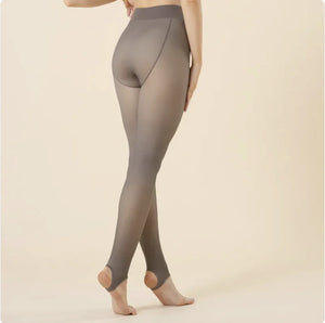Women's Velvet Faux Transparent Pantyhose Rieworkes