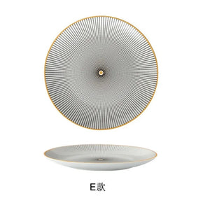 Geometric Pattern Ceramic Plate Rieworkes