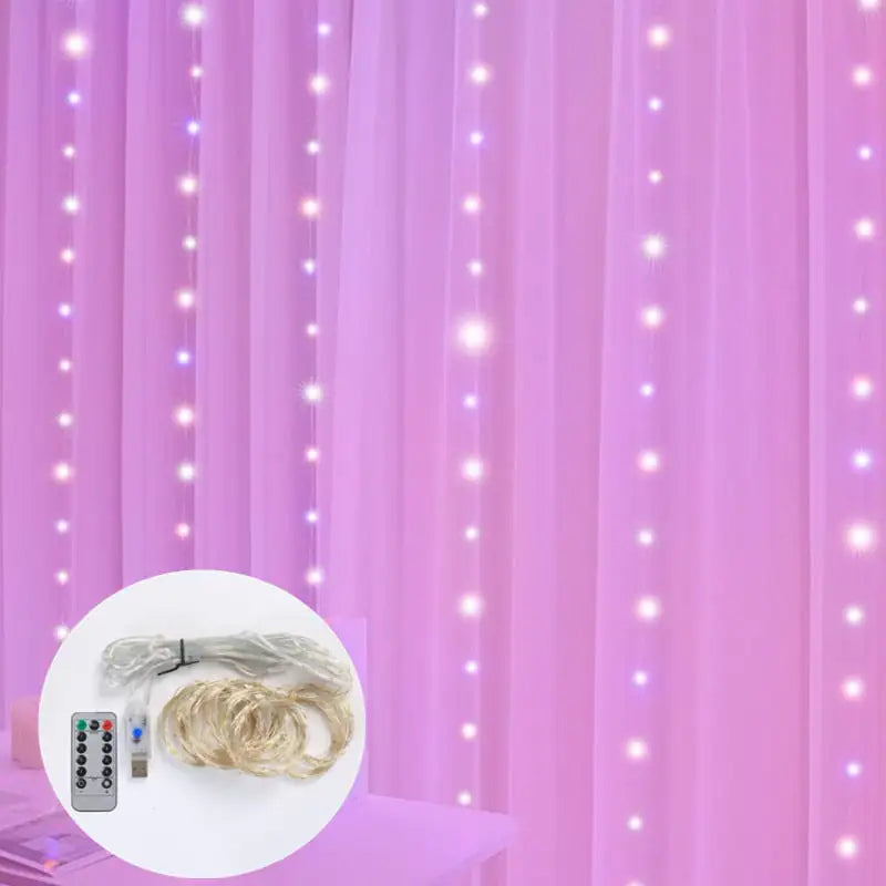 LED Curtain Garland Lights Rieworkes