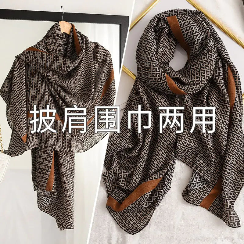 Plaid Scarf for Women Rieworkes