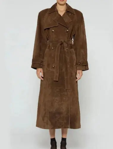 Double Breasted Lapel Shift Coat Rieworkes