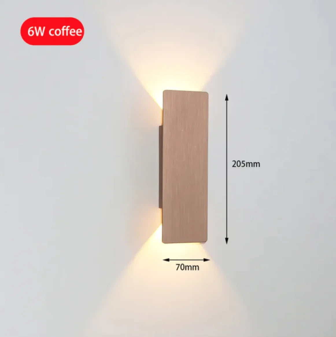 Modern 6W LED Indoor Wall Lamp for Bedroom and Living Room Rieworkes
