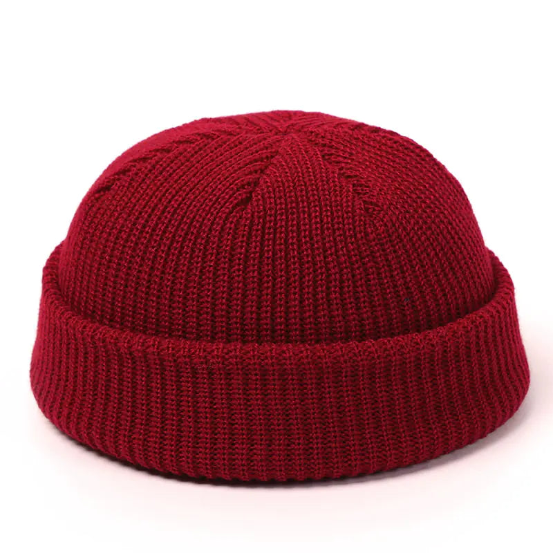 Plain Color Knit Beanie for Men and Women Winter Mimarta