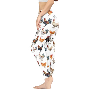 Wideasale Funny Rooster Leggings Yoga Pants for Women Soft Butt Lifting Leggings Full-Length Tights for Athletic Sport Gym Mimarta