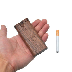 Wooden Dugout Pipe Self Cleaning Metal Bat Poker Smoking Pipe One Hitter Kit US Rieworkes
