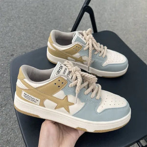 Color Matching Casual Shoes 2022 Woman Vulcanize Sneakers Breathable Sport Walking Running Spring Platform Shoes Rieworkes