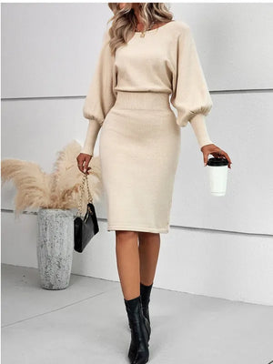 Crew Neck Long Sleeve Dress Rieworkes