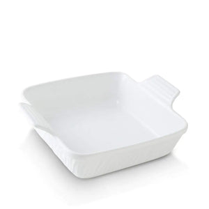 KOOV Ceramic Bakeware 8x8 Baking Dish Square Baking Pan Ceramic Baking Dish Brownie Pans for Cake Dinner Kitchen Texture Series (White) Rieworkes