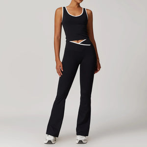Cross High Top Sports Suit Female Fitness Yoga Wear Rieworkes