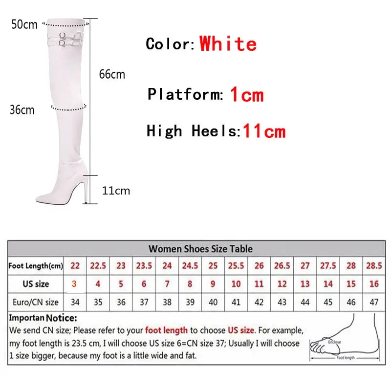 Thigh High Boots Leather Stiletto Heels Rieworkes