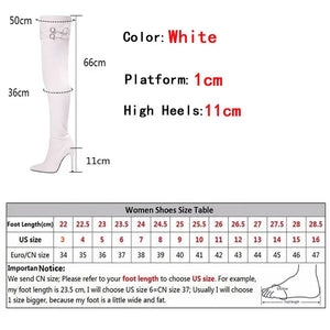 Thigh High Boots Leather Stiletto Heels Rieworkes