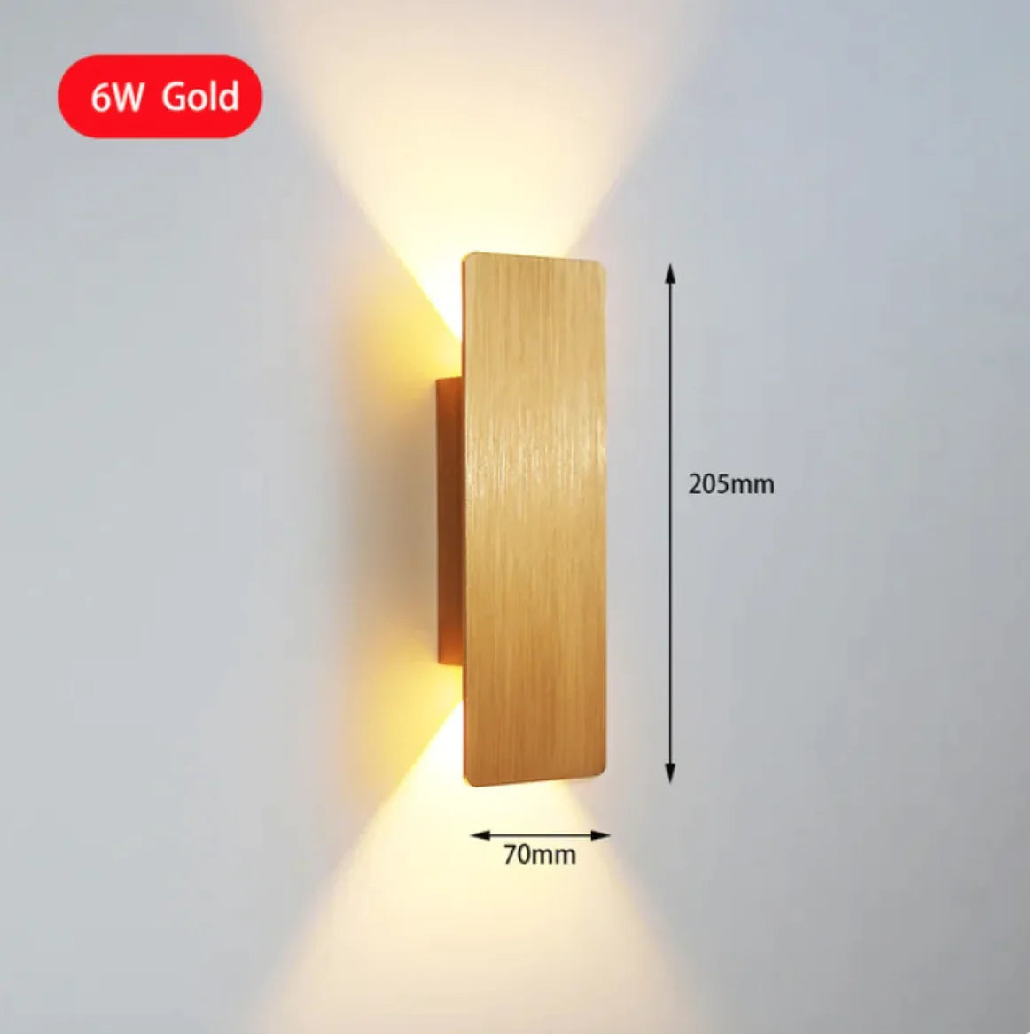 Modern 6W LED Indoor Wall Lamp for Bedroom and Living Room Rieworkes