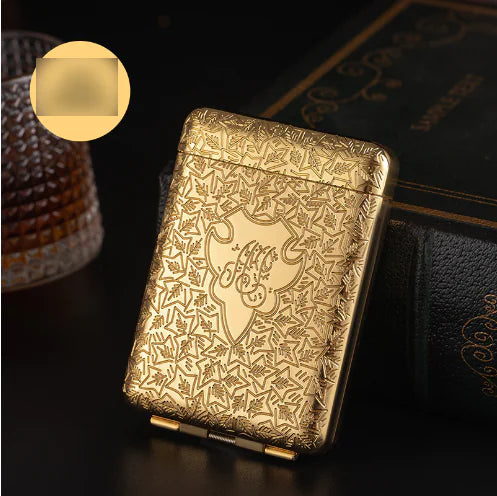 Luxury Vintage Engraved Cigarette Case for 16/20 Cigarettes Mimarta