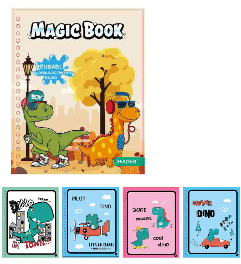 Children's Magic Water Painting Book Coloring And Coloring Book Rieworkes