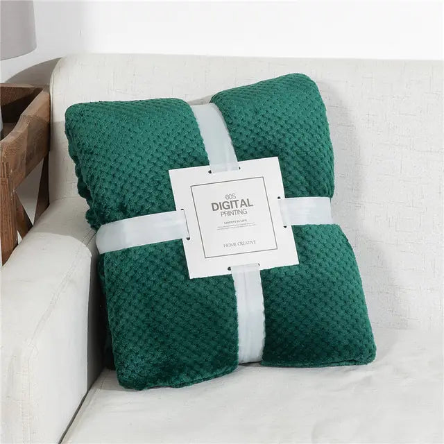 Fluffy Plaid Winter Bed Blankets Rieworkes