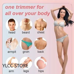 Waterproof Electric Bikini Trimmer for Women - Cordless Body Hair Shaver and Painless Epilator for Legs Rieworkes