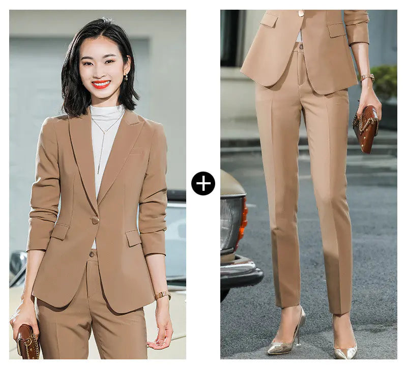 Women's Stylish Suit Set for Work - Korean Fashion Mimarta