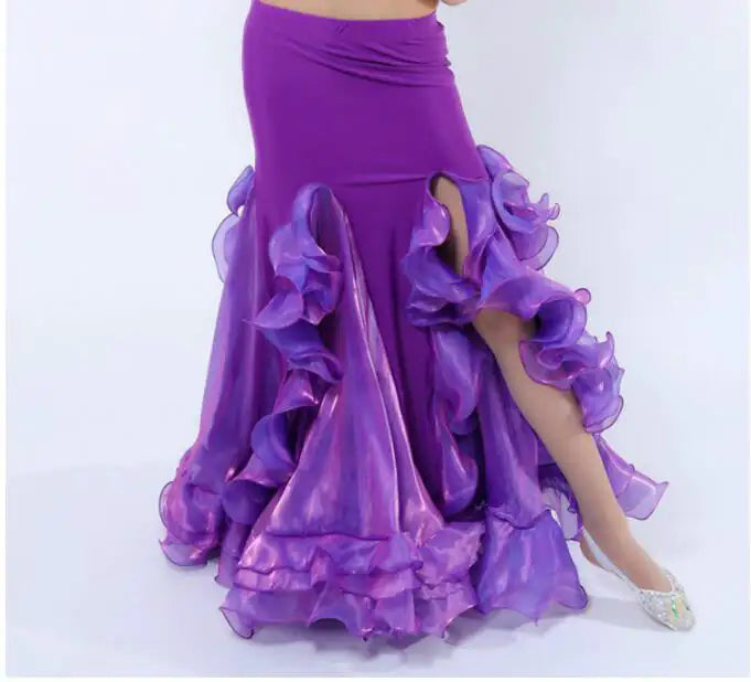 Belly Dance Long Skirt with Slit Hemming Mimarta