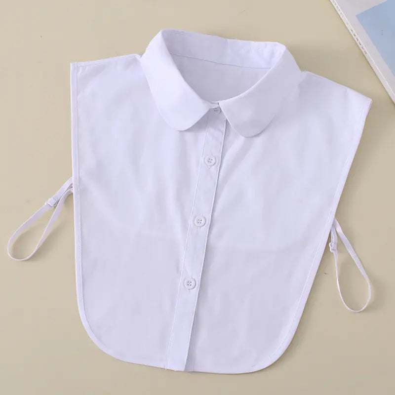 2023 Women's White Shirt Faux Collar Accessory Mimarta