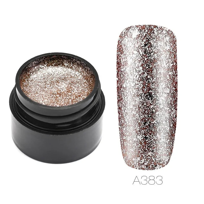 Hybrid Varnishes Gel Nail Polish Set Glitter Rieworkes