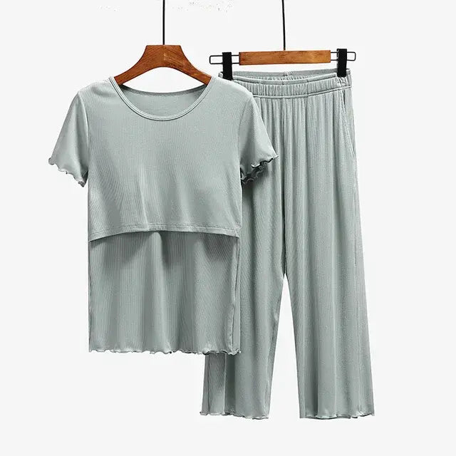 Maternity Clothes Sleepwear Set Rieworkes