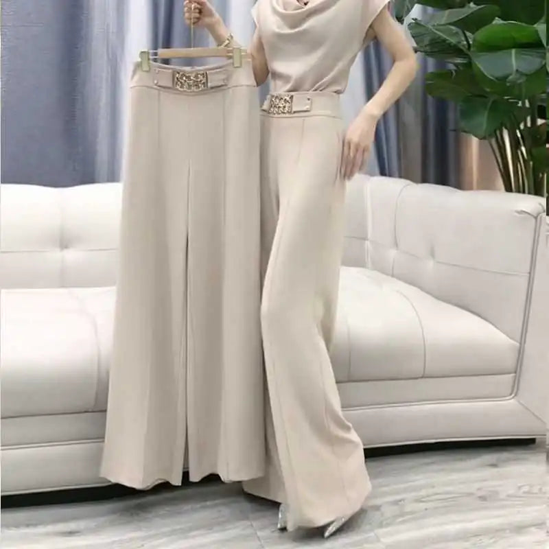 2023 Women's Casual Wide-Leg Skirt Set for Summer Mimarta