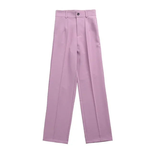 Office Wear Straight Pants Rieworkes