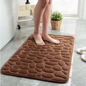 Non-Slip Embossed Bathroom Mat Rieworkes