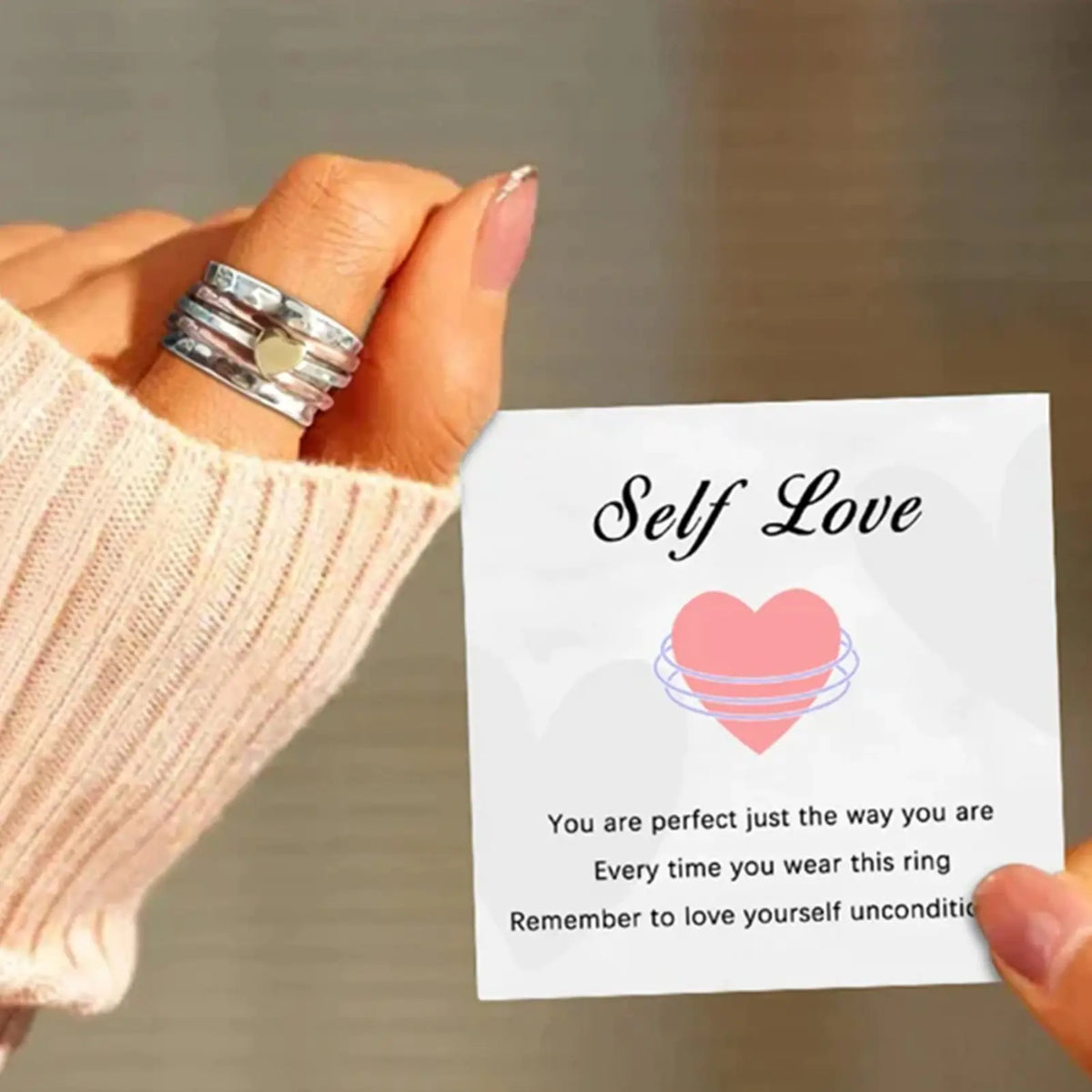 Cherish Self-Love With Heart Spinner Rings Rieworkes