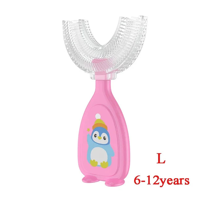 New Hot Children Smart 360 Degree U Shape Manual Toothbrush Rieworkes