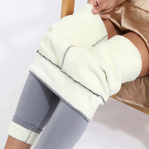 Winter Leggings Warm Thick High Stretch Lamb Cashmere Leggins Skinny Fitness Woman Pants Mimarta