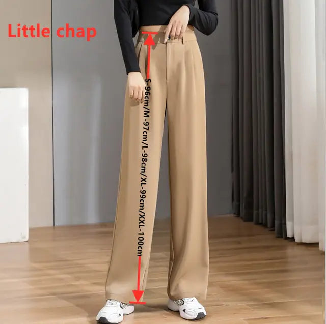 Women Chic Office Wear Straight Pants Rieworkes