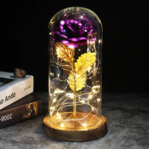Enchanted Glass Rose Decoration Rieworkes