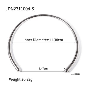 Glossy Collar Neck Ring Necklace Rieworkes