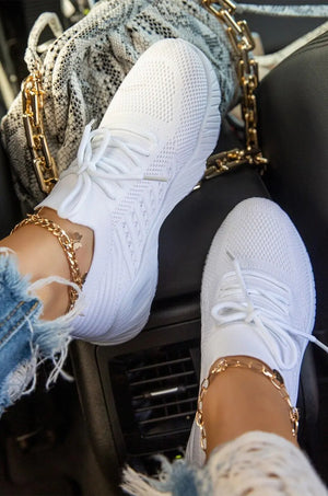 Womens Running Trainers Ladies Sneakers Slip On Walking Gym Comfy Fashion Shoes Rieworkes