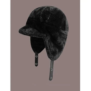 All-Match Warm Hat with Mink-Like Flight Design Mimarta
