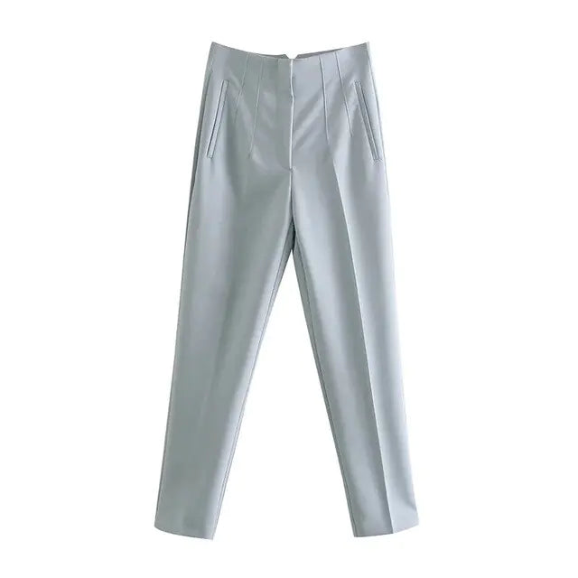 Chic Office Lady Straight Pants Rieworkes