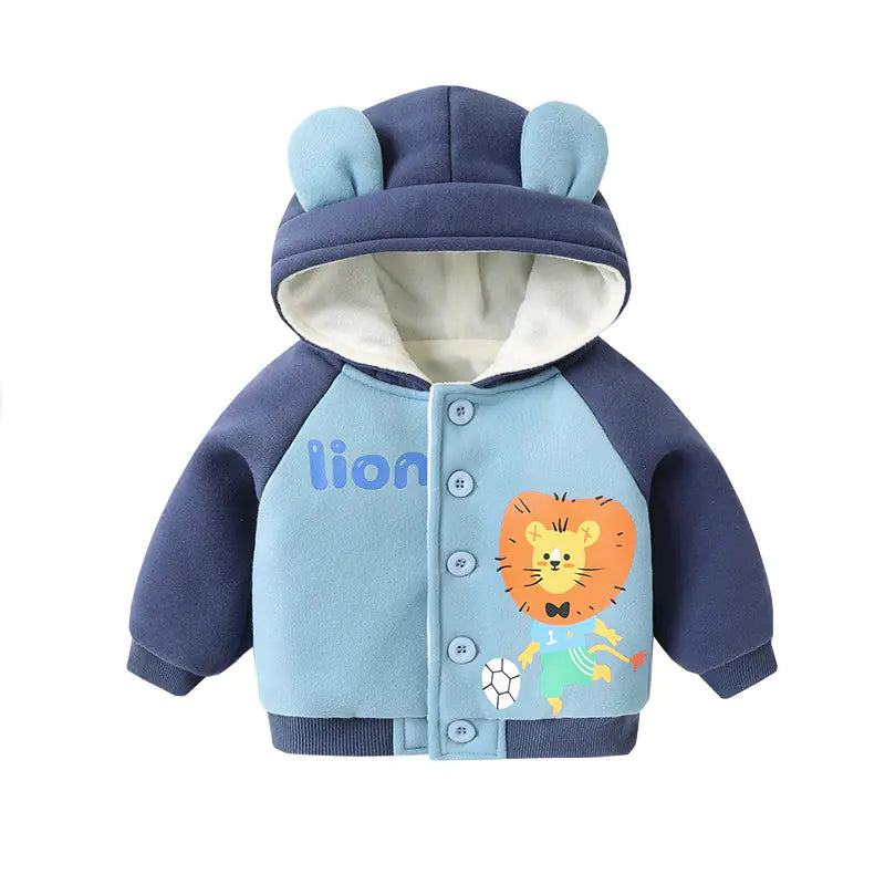 Baby Fleece Hooded Jacket for Boys and Girls Winter Mimarta