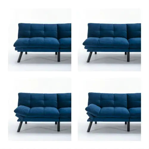 Navy Blue Convertible Folding Modern Sofa Bed Mimarta