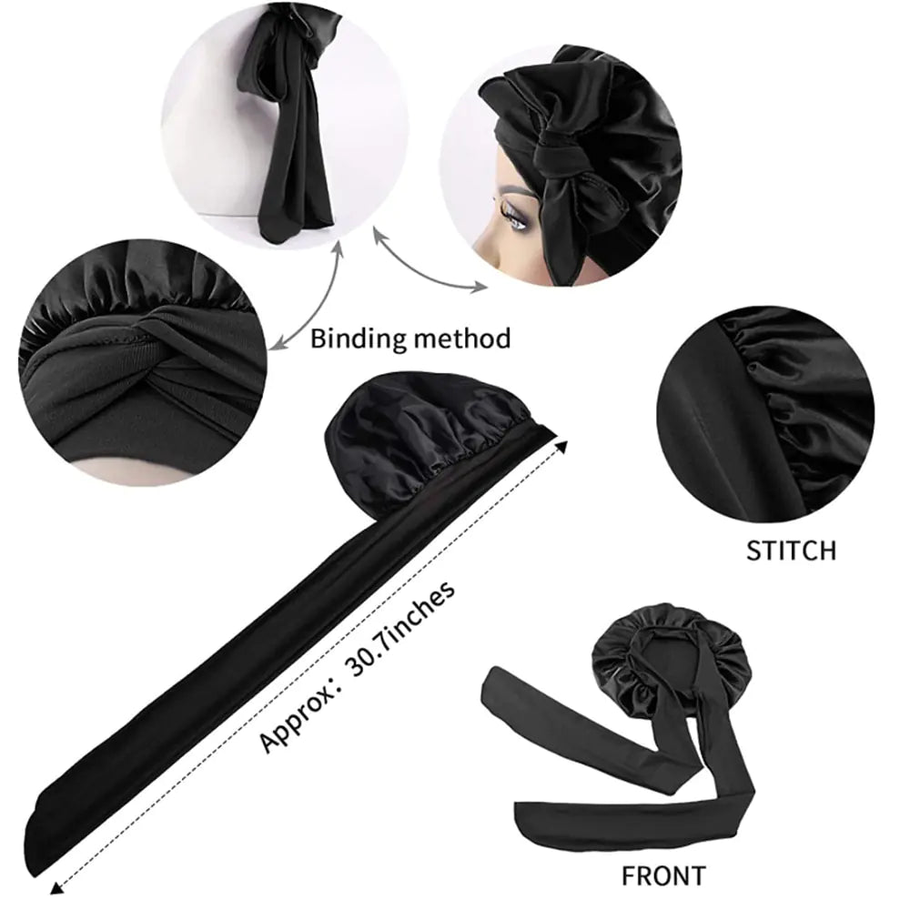 Women Satin Sleeping/Shower Cap Rieworkes